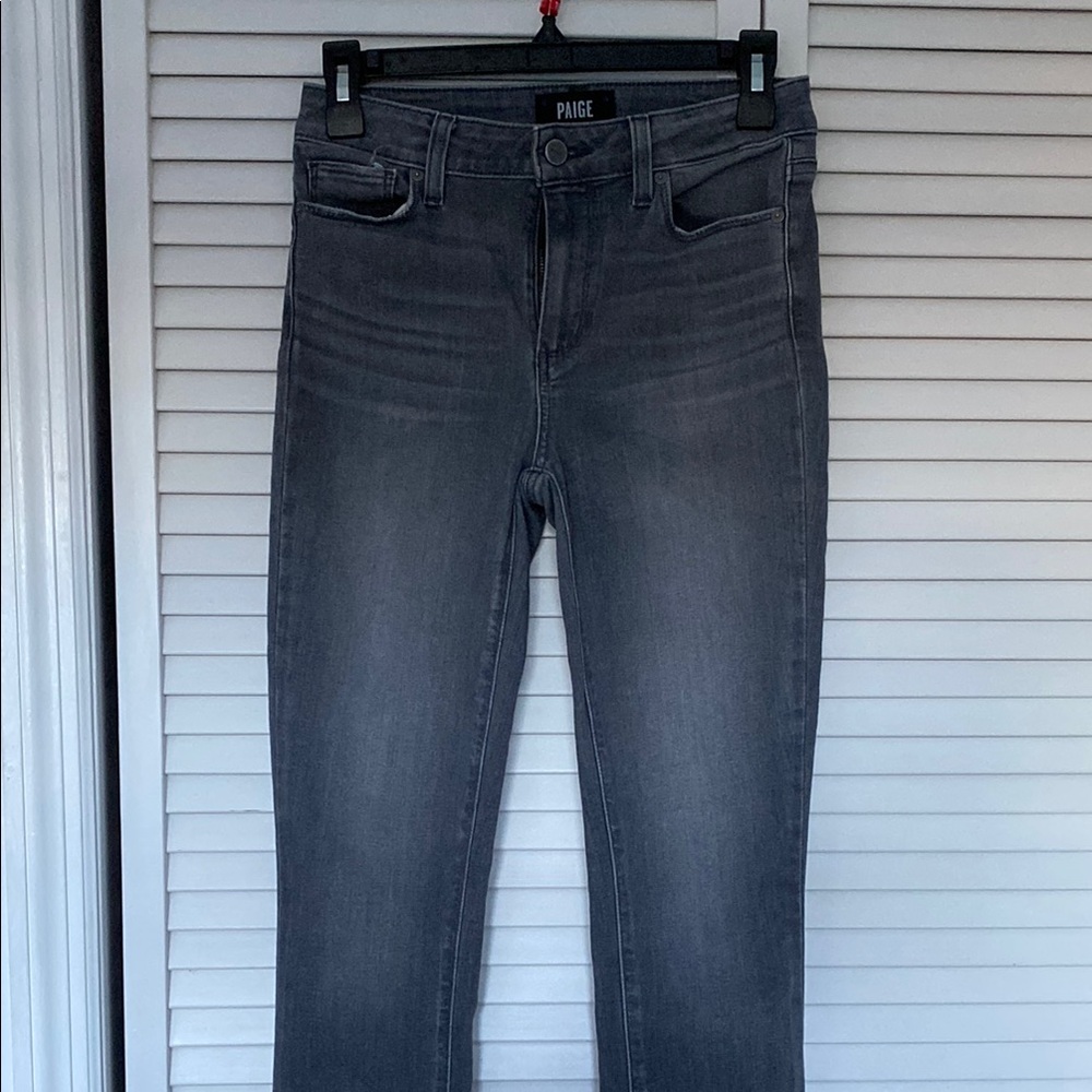 PAIGE Gray Skinny Jeans Modern Fit